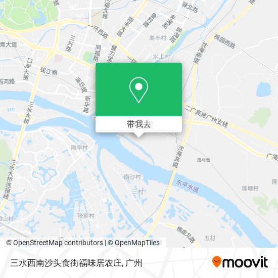 三水西南沙头食街福味居农庄地图