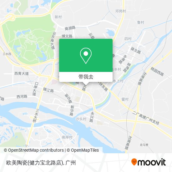 欧美陶瓷(健力宝北路店)地图