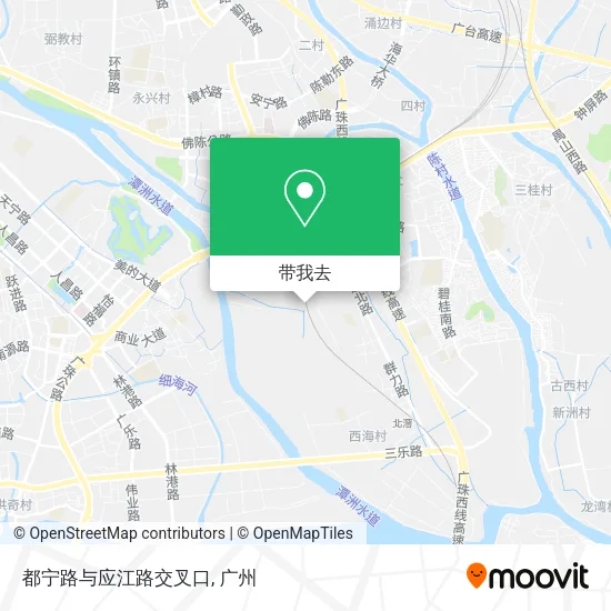 都宁路与应江路交叉口地图