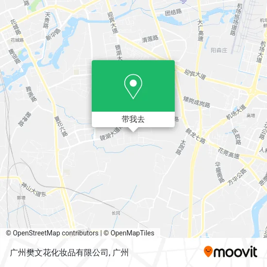 广州樊文花化妆品有限公司地图