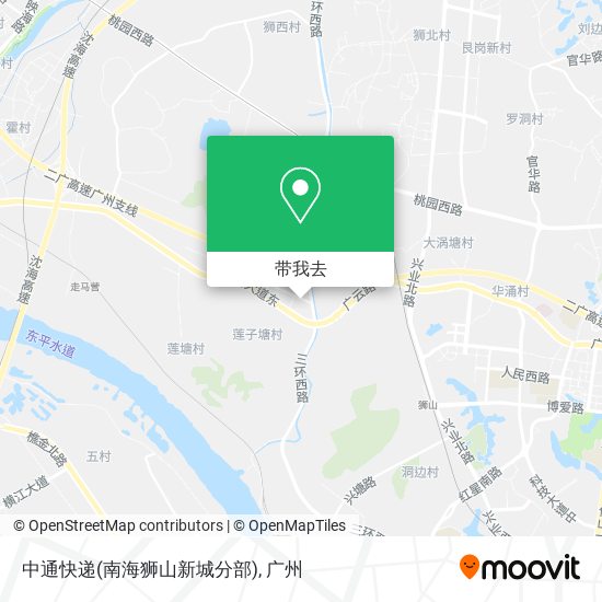 中通快递(南海狮山新城分部)地图