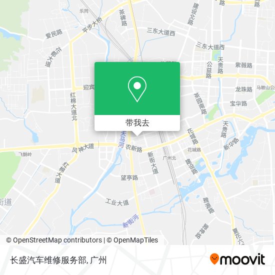 长盛汽车维修服务部地图