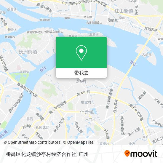 番禺区化龙镇沙亭村经济合作社地图