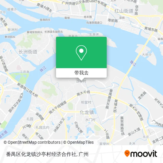 番禺区化龙镇沙亭村经济合作社地图