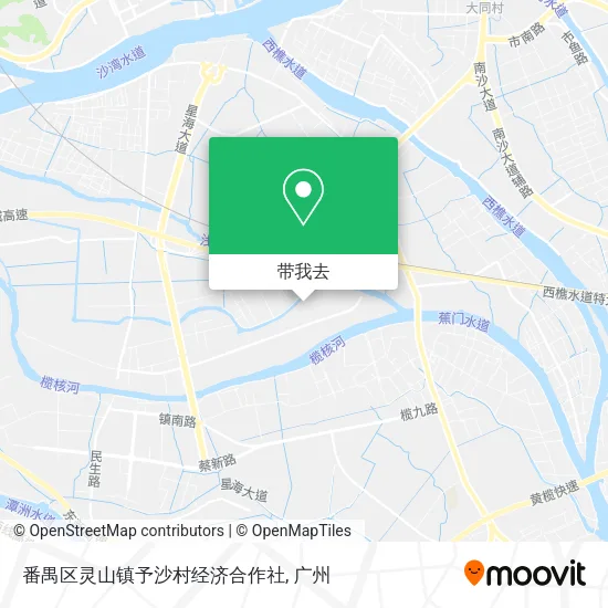 番禺区灵山镇予沙村经济合作社地图