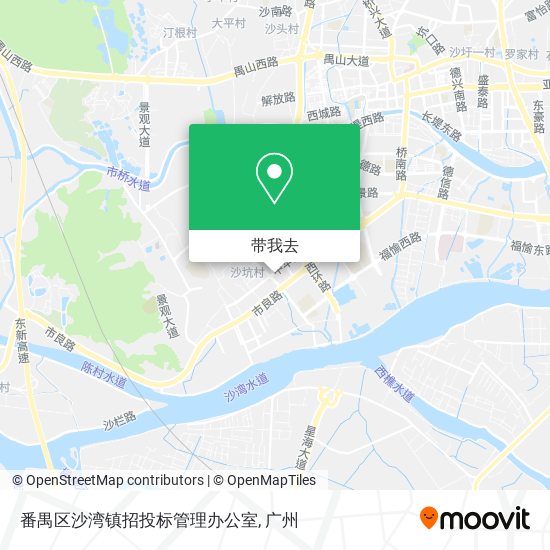 番禺区沙湾镇招投标管理办公室地图