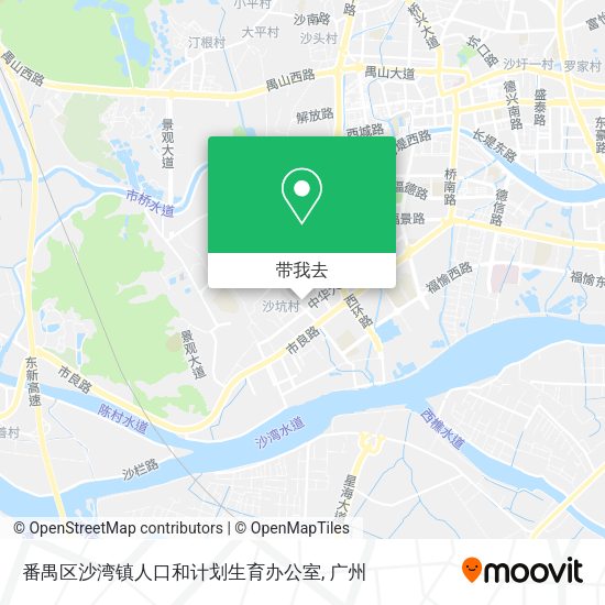 番禺区沙湾镇人口和计划生育办公室地图