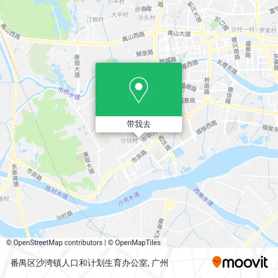 番禺区沙湾镇人口和计划生育办公室地图