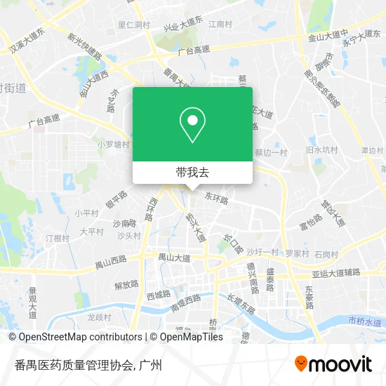 番禺医药质量管理协会地图