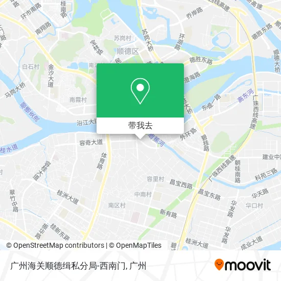 广州海关顺德缉私分局-西南门地图