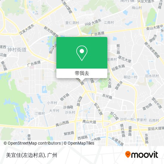 美宜佳(左边村店)地图