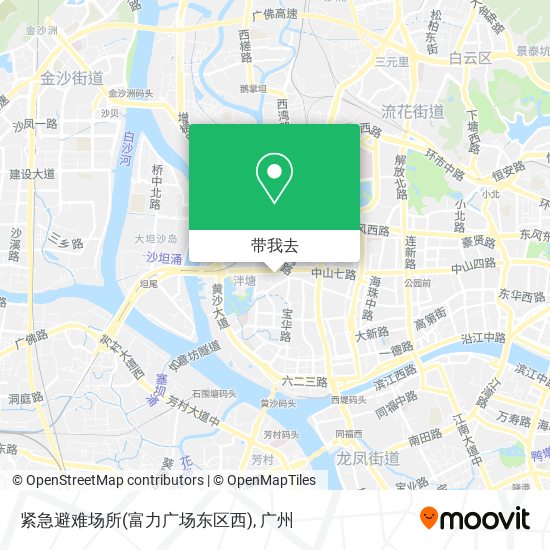 紧急避难场所(富力广场东区西)地图