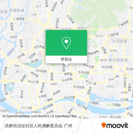 洪桥街法证社区人民调解委员会地图