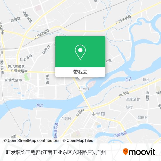 旺发装饰工程部(江南工业东区六环路店)地图