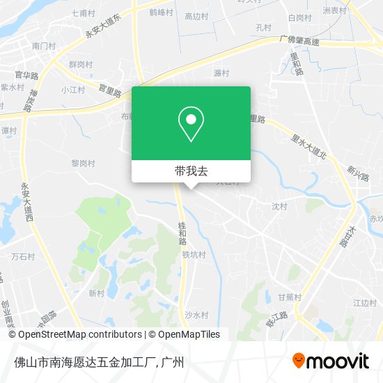 佛山市南海愿达五金加工厂地图
