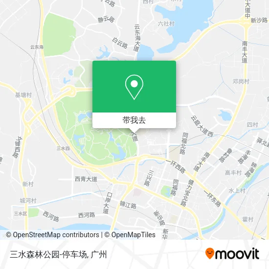 三水森林公园-停车场地图