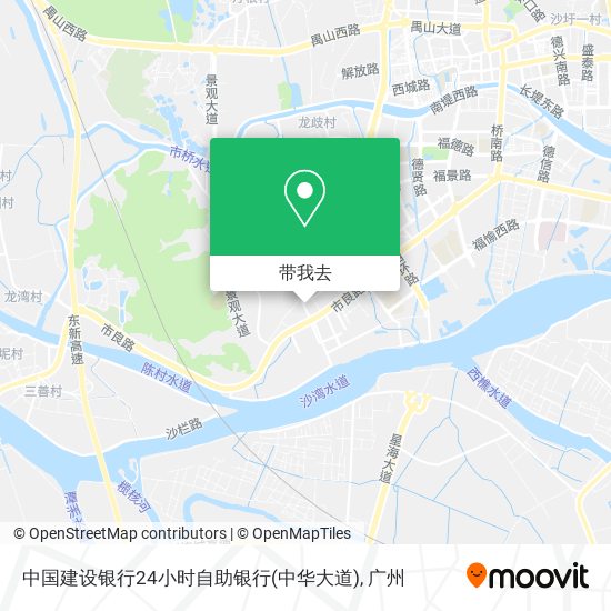 中国建设银行24小时自助银行(中华大道)地图