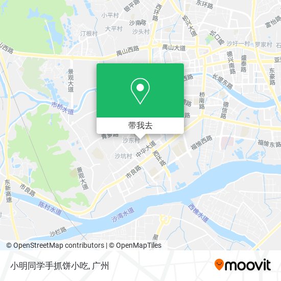 小明同学手抓饼小吃地图
