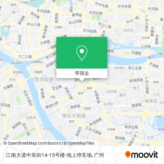 江南大道中东街14-15号楼-地上停车场地图