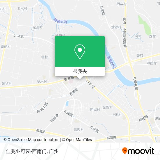 佳兆业可园-西南门地图
