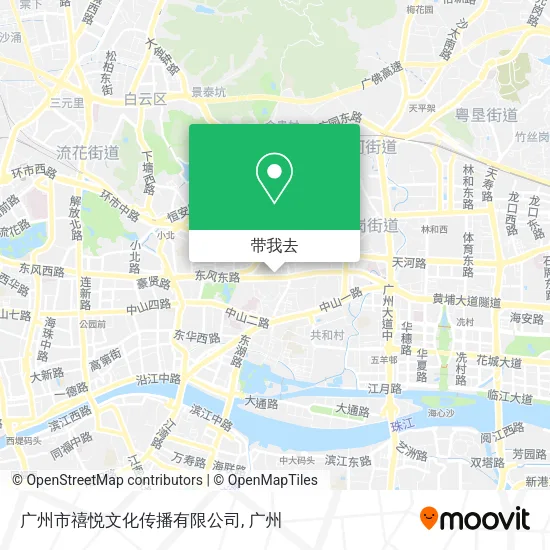 广州市禧悦文化传播有限公司地图
