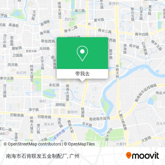 南海市石肯联发五金制配厂地图