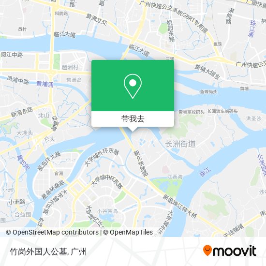 竹岗外国人公墓地图