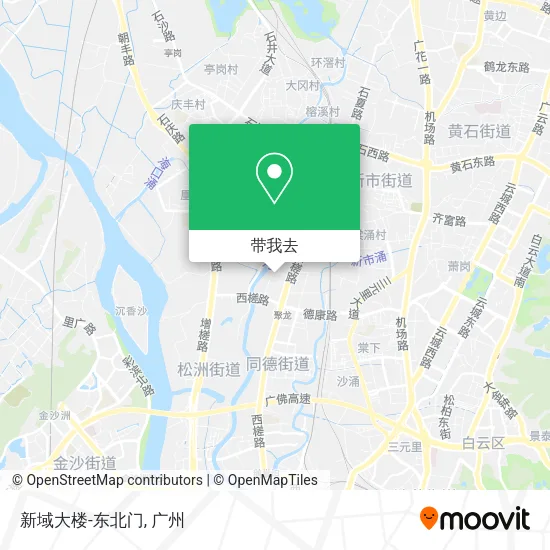 新域大楼-东北门地图