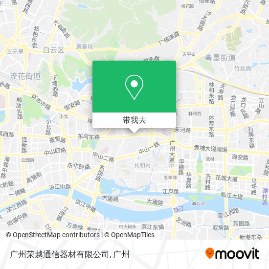广州荣越通信器材有限公司地图