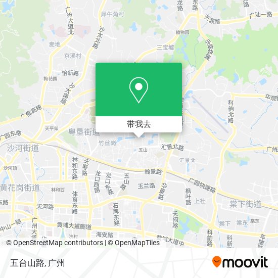 五台山路地图