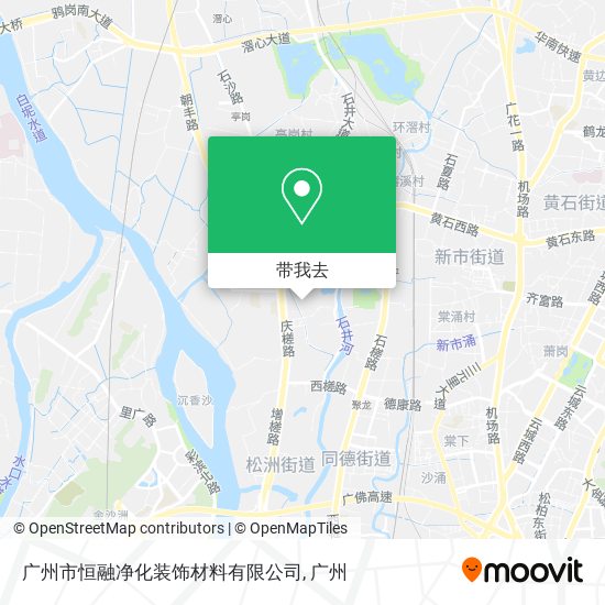 广州市恒融净化装饰材料有限公司地图