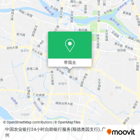 中国农业银行24小时自助银行服务(顺德奥园支行)地图