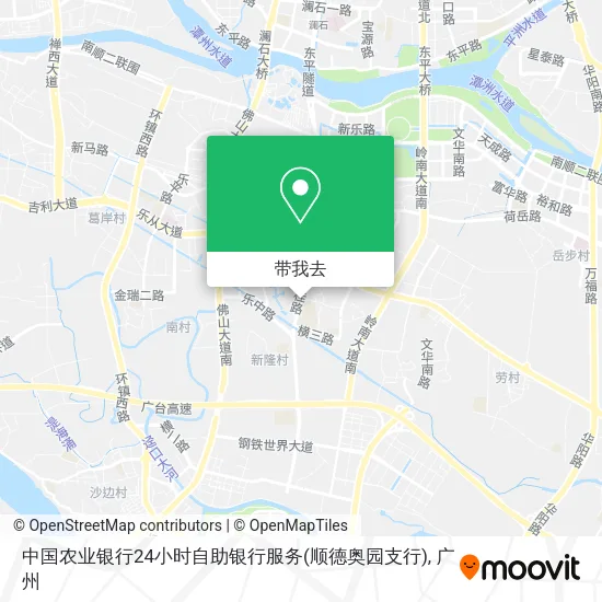 中国农业银行24小时自助银行服务(顺德奥园支行)地图