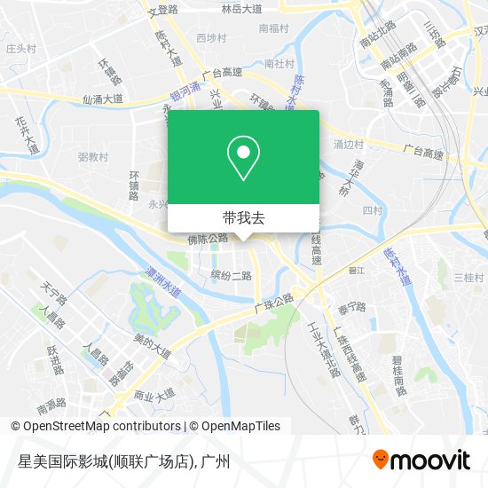 星美国际影城(顺联广场店)地图