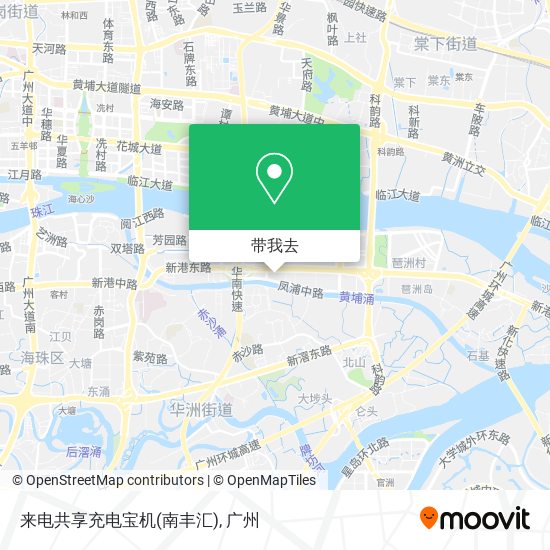 来电共享充电宝机(南丰汇)地图