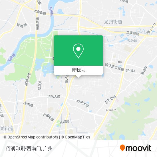 佰润印刷-西南门地图