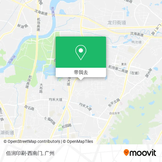 佰润印刷-西南门地图