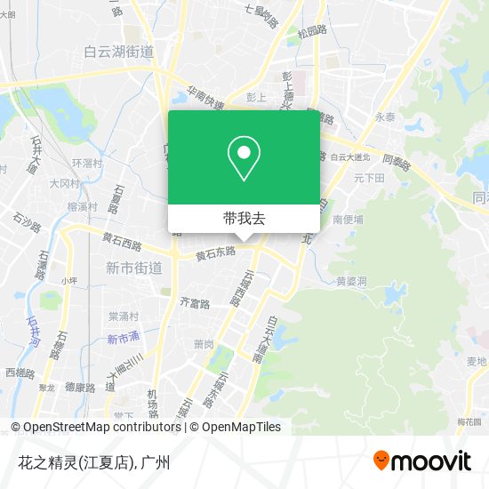 花之精灵(江夏店)地图