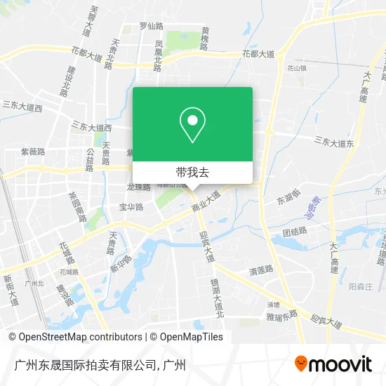 广州东晟国际拍卖有限公司地图