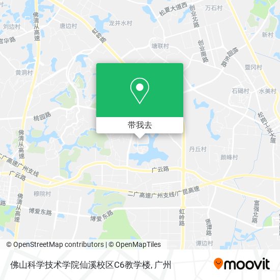 佛山科学技术学院仙溪校区C6教学楼地图