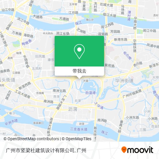 广州市竖梁社建筑设计有限公司地图