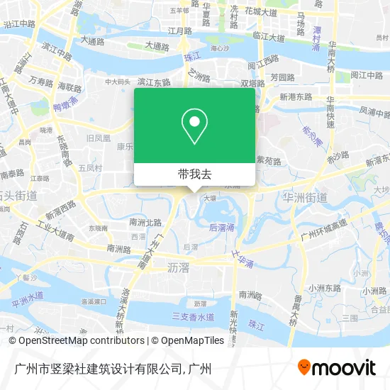 广州市竖梁社建筑设计有限公司地图