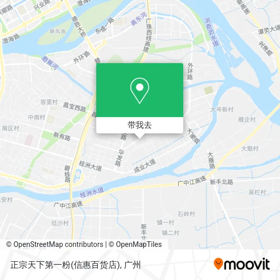 正宗天下第一粉(信惠百货店)地图