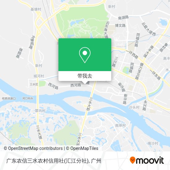 广东农信三水农村信用社(汇江分社)地图