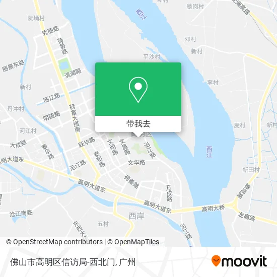 佛山市高明区信访局-西北门地图