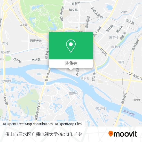 佛山市三水区广播电视大学-东北门地图