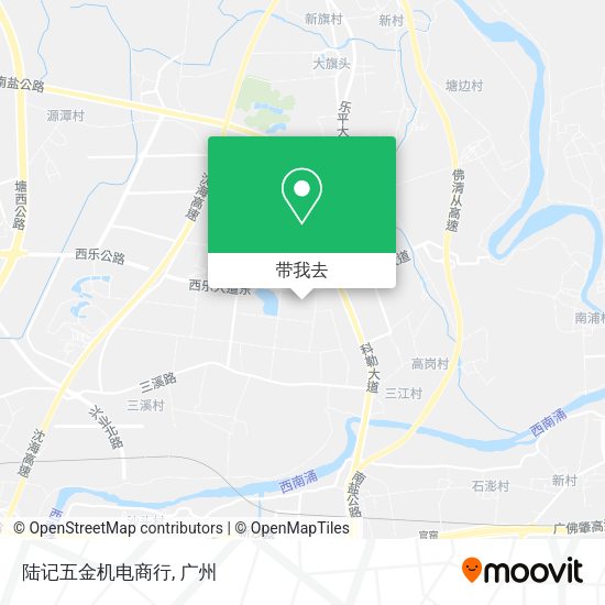 陆记五金机电商行地图