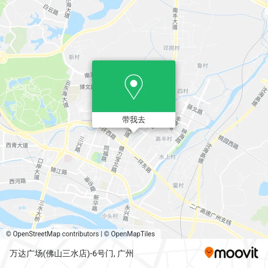 万达广场(佛山三水店)-6号门地图