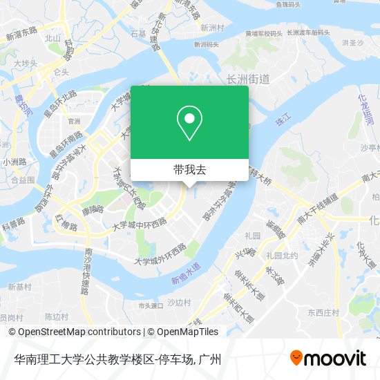 华南理工大学公共教学楼区-停车场地图