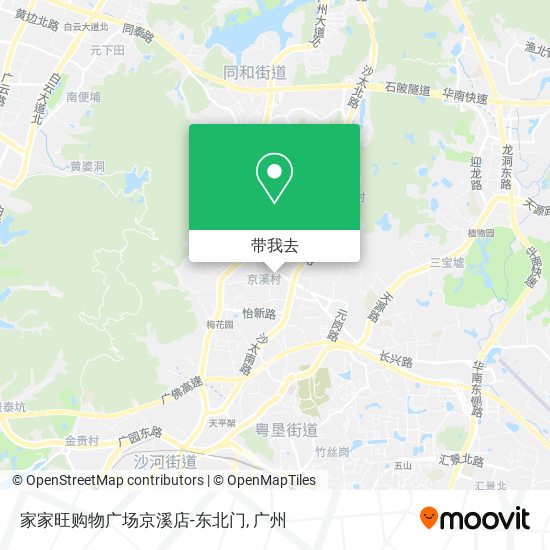 家家旺购物广场京溪店-东北门地图